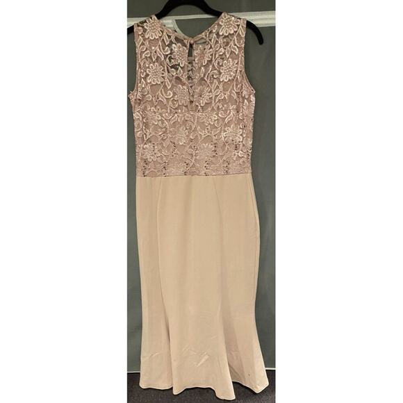 Blush Scuba Lace Sweetheart Dress Size 10 NWT By ”Quiz” for Lord & Taylor - Picture 4 of 9